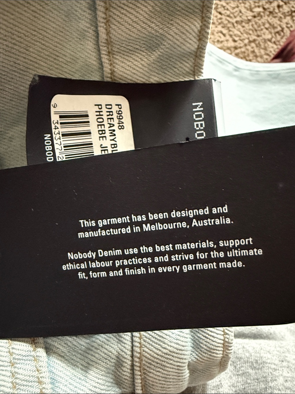 Nobody Denim, Phoebe low rise Relaxed Light Wash Jeans NWT 28 - Picture 8 of 9